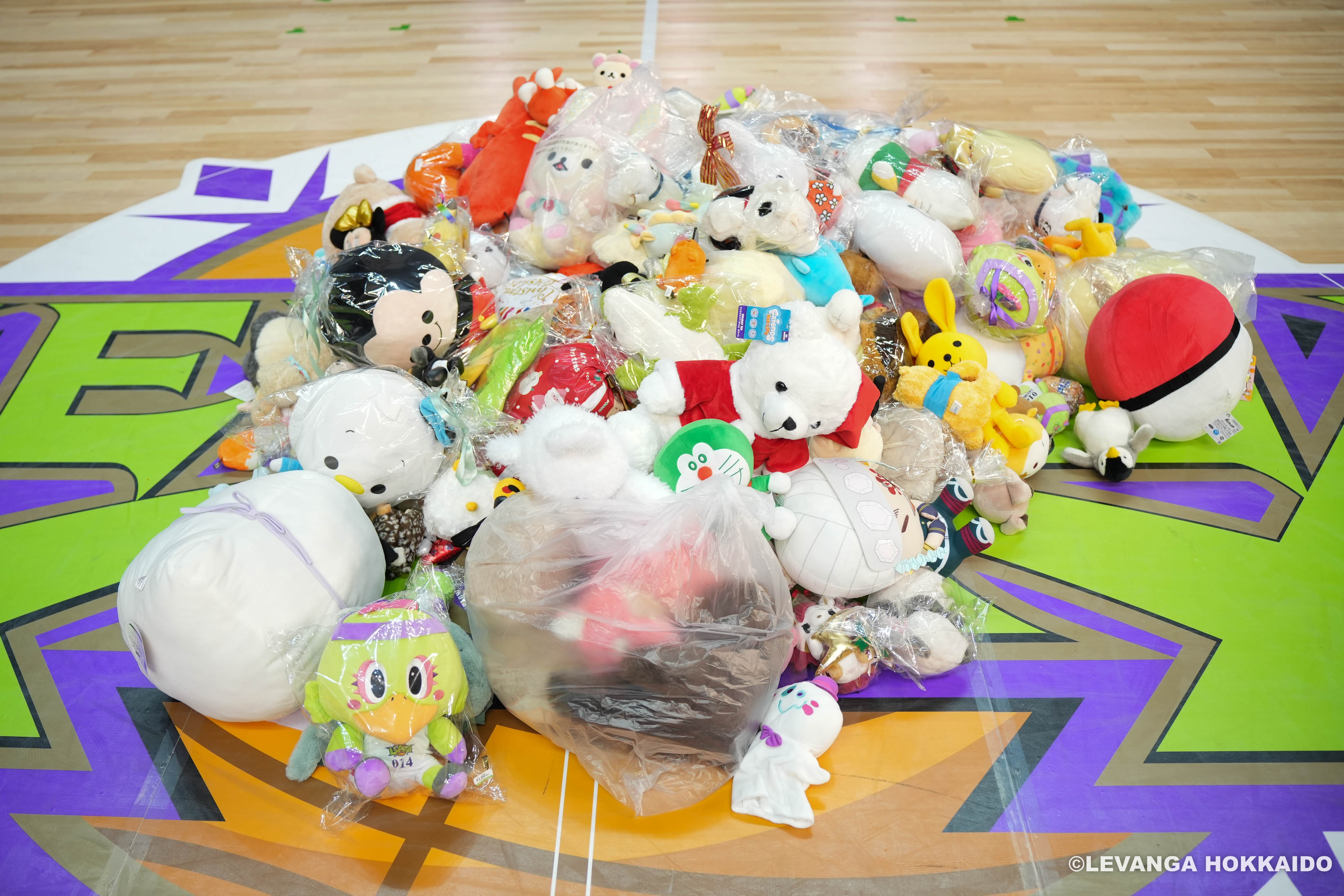 12/18(日)テディベア・トス実施と寄付のご報告 | レバンガ北海道