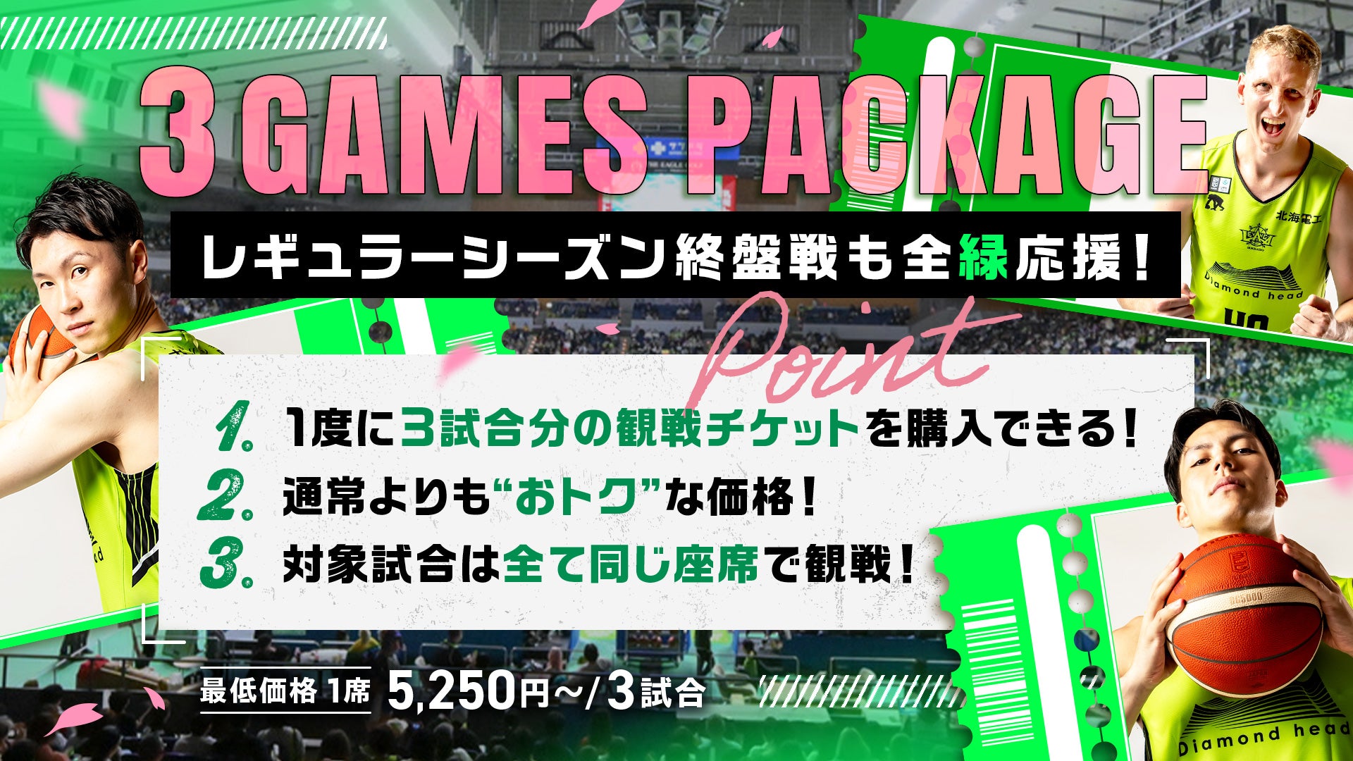 エスコンフィールド観戦チケット、6月8日広島戦バックネット裏3名
